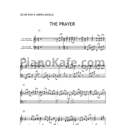 Ноты Celine Dion & Andrea Bocelli - The prayer - предпросмотр