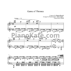 Ноты Ramin Djawadi - Ice and Fire (Main theme) (Версия 4) - предпросмотр