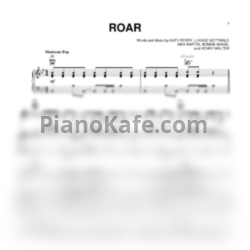 Ноты Katy Perry - Roar - предпросмотр