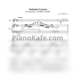 Ноты LAYERS CLASSIC - Autumn leaves (для скрипки и фортепиано)