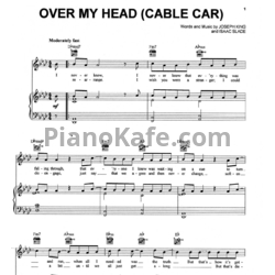 Ноты The Fray - Over my head (Cable car) - предпросмотр