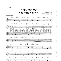 Ноты Lorenz Hart, Richard Rodgers - My heart stood still