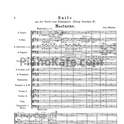 Ноты Ян Сибелиус - Король Кристиан II (Op. 27, партитура) - предпросмотр