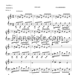 Ноты The Cranberries - Dreams - предпросмотр