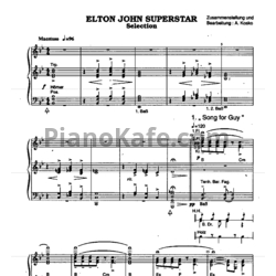 Ноты Elton John superstar (Selection) - предпросмотр