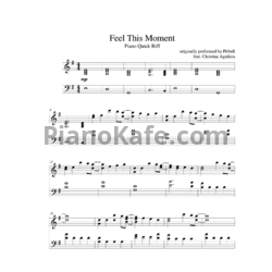 Ноты Pitbull feat. Christina Aguilera - Feel this moment - предпросмотр