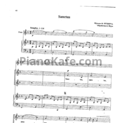 Ноты Ф. Шуберт - Sanctus (Обработка Д. Мура) - предпросмотр