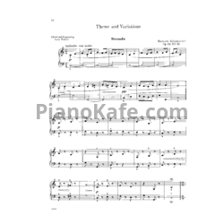 Ноты Richard Kleinmichel - Themke and Variations (Op. 62, №10) для фортепиано в 4 руки - предпросмотр