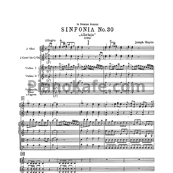 Ноты Йозеф Гайдн - Симфония №30 до мажор "Аллилуйя" (Партитура) - предпросмотр