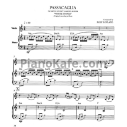 Ноты Secret Garden - Passacaglia - предпросмотр