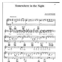 Ноты Barry Manilow - Somewhere in the night