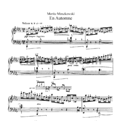 Ноты Мориц Мошковский - En automne