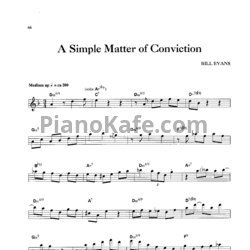 Ноты Bill Evans - A simple matter of conviction - предпросмотр