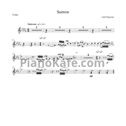 Ноты Gleb Cherukhin - Sorrow - предпросмотр