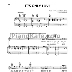 Ноты Bryan Adams - It's only love - предпросмотр