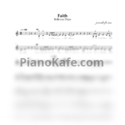 Ноты Bellevue Days - Faith (Вокальная партия) - предпросмотр