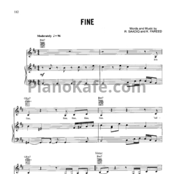 Ноты Whitney Houston - Fine - предпросмотр