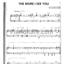 Ноты Michael Buble - The more i see you - предпросмотр