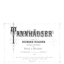 Ноты Рихард Вагнер - Опера "Тангейзер" (для фортепиано в 4 руки) - предпросмотр
