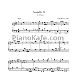Ноты Antonio Soler - Sonata No. 51 in C major - предпросмотр