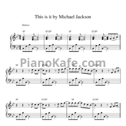Ноты Michael Jackson - This is it - предпросмотр