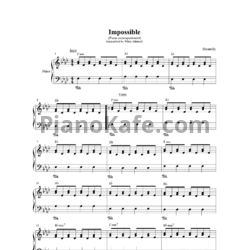 Ноты Shontelle - Impossible - предпросмотр