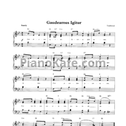 Ноты Gaudeamus igitur (Студенческий гимн) - предпросмотр