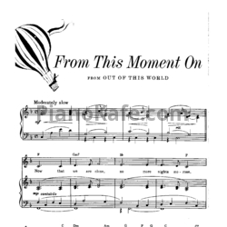 Ноты Cole Porter - From this moment on - предпросмотр