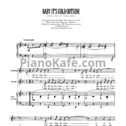 Ноты Avril Lavigne feat. Jonny Blu - Baby it's cold outside - предпросмотр