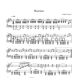 Ноты Imagine Dragons - Warriors - предпросмотр