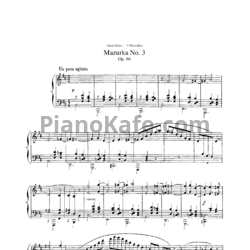 Ноты Камиль Сен-Санс - Мазурка №3 (Op. 66) - предпросмотр