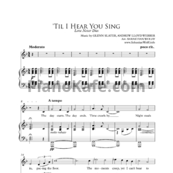 Ноты Andrew Lloyd Webber - 'Til I hear you sing - предпросмотр