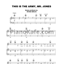 Ноты Irving Berlin - This is the army, Mr. Jones - предпросмотр