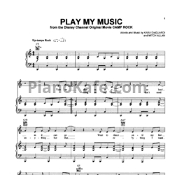 Ноты Jonas Brothers - Play my music - предпросмотр