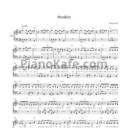 Ноты Ariana Grande - Bloodline - предпросмотр