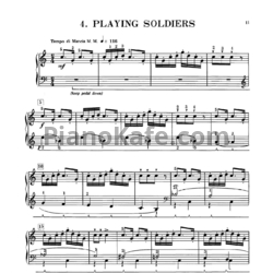 Ноты Владимир Ребиков - Playing soldiers (Op. 31, №4) - предпросмотр
