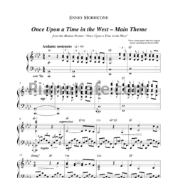 Ноты Ennio Morricone - Once upon a time in the west (Main theme) - предпросмотр