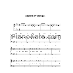 Ноты Keane - Silenced by the night - предпросмотр