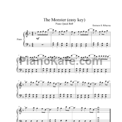 Ноты Eminem feat. Rihanna - The Monster - предпросмотр