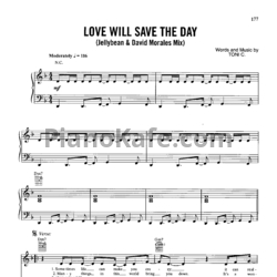 Ноты Whitney Houston - Love will save the day (Jellybean & David Morals mix) - предпросмотр