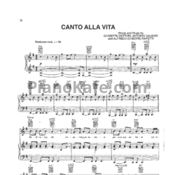 Ноты Josh Groban - Canto alla vita - предпросмотр