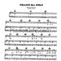 Ноты Queen - Calling all girls - предпросмотр