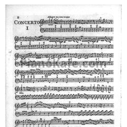 Ноты К. Ф. Абель - Шесть концертов для фортепиано (Op. 11, Партии)