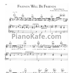 Ноты Queen - Friends will be friends (Версия 2) - предпросмотр