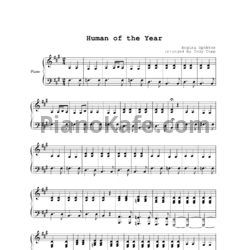 Ноты Regina Spektor - Human of the year - предпросмотр