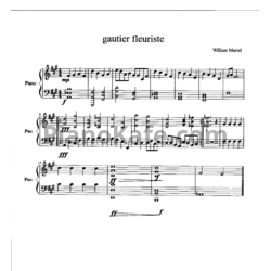 Ноты William Martell - Gautier fleuriste (для 1 фортепиано в 6 рук) - предпросмотр