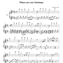 Ноты Jon Schmidt - Where are you Christmas - предпросмотр