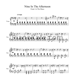 Ноты Panic! at the Disco - Nine in the afternoon (Версия 2) - предпросмотр