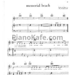 Ноты A-ha - Memorial beach - предпросмотр