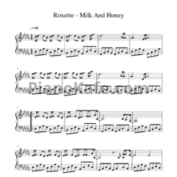Ноты Roxette - Milk and toast and honey (Версия 2) - предпросмотр